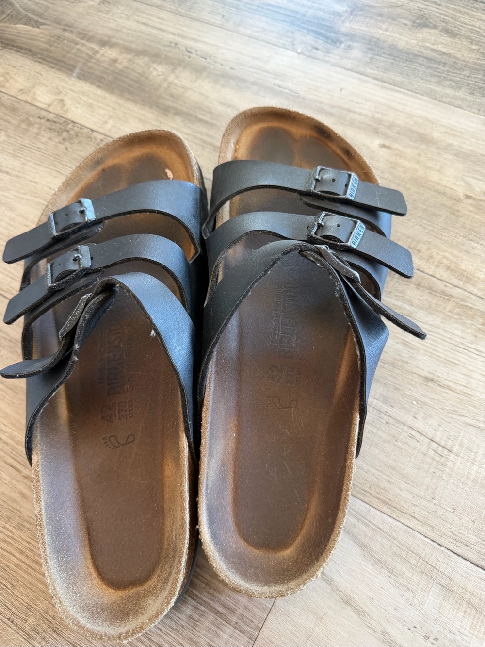 Birkenstock Black Triple-Buckle Women’s Sandals size 11
